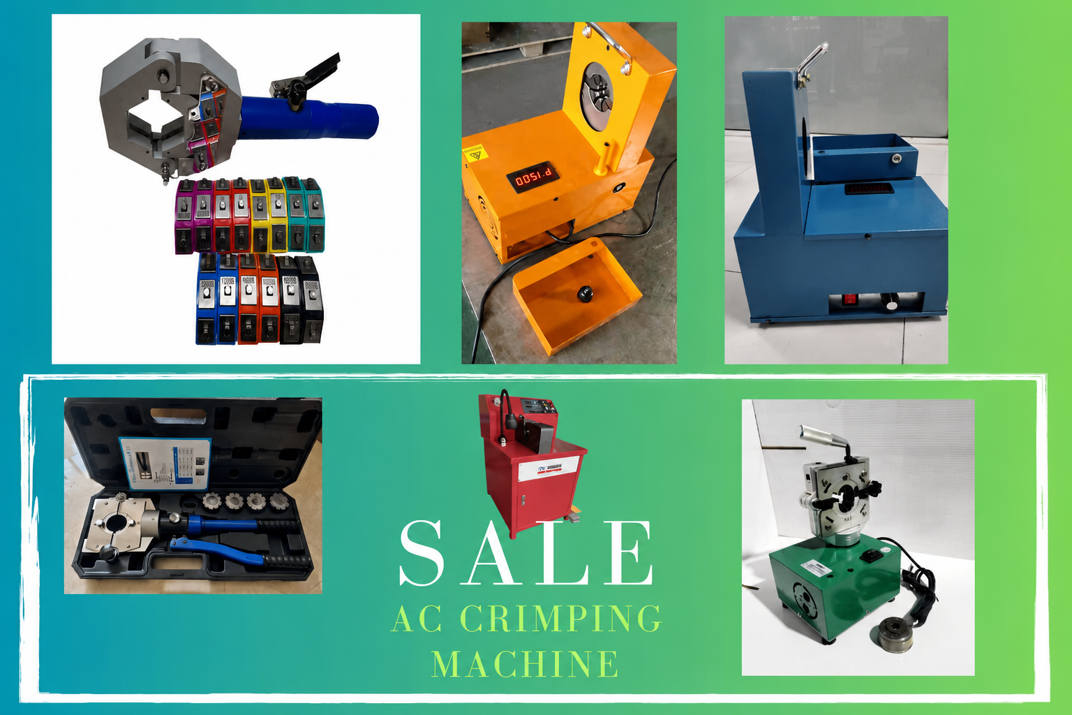 Required equipment for AC hose crimping